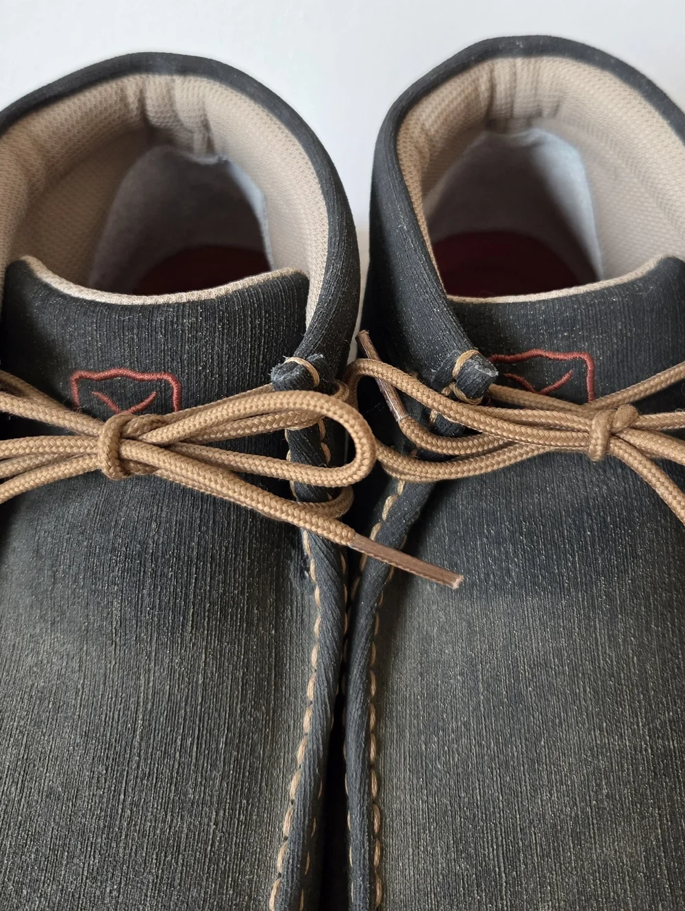 Twisted X Womens Chukka Driving Mocs, 9.5 Charcoal/Brown Water Resistant Leather - Picture 10 of 10